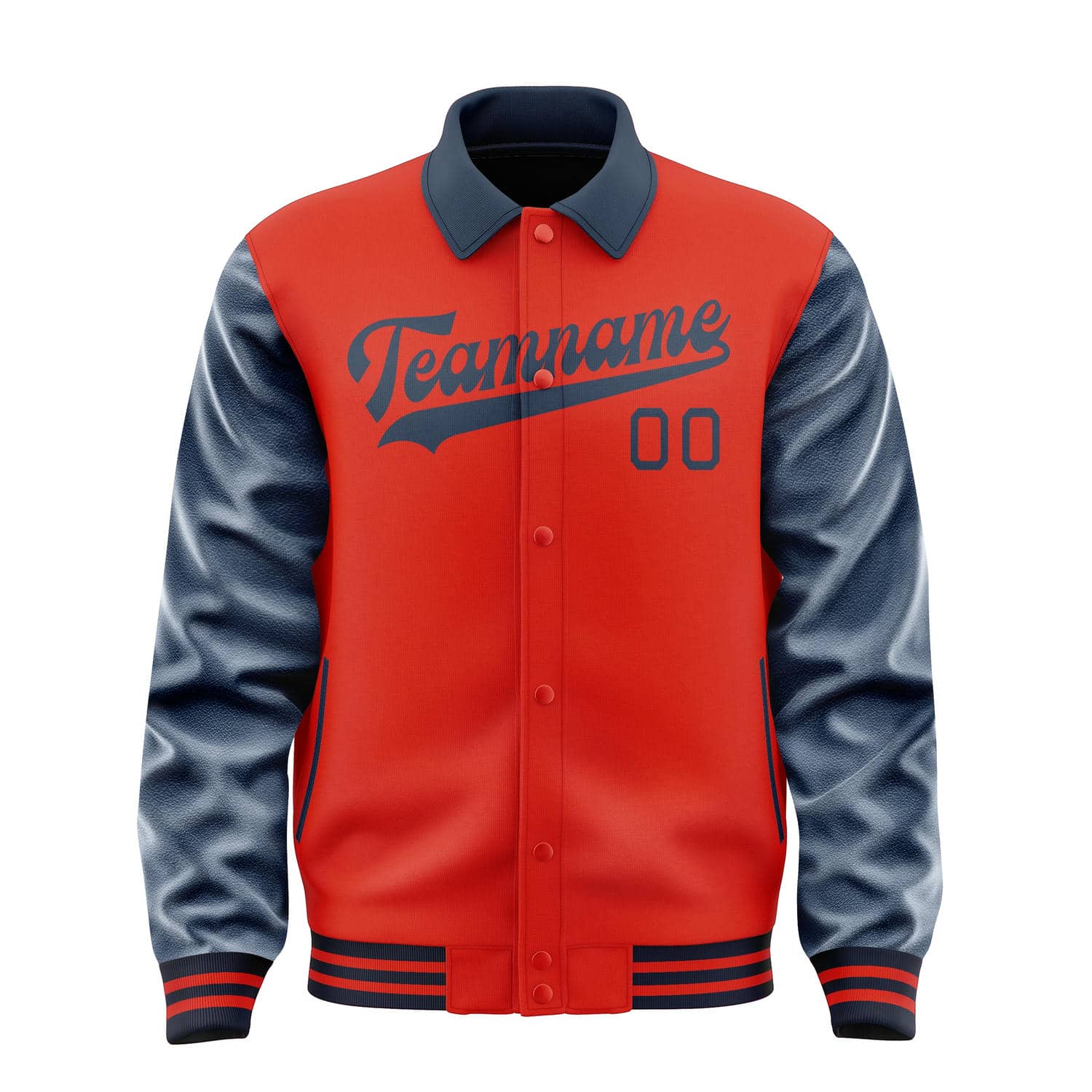 Custom Orange Red Blue Jacket
