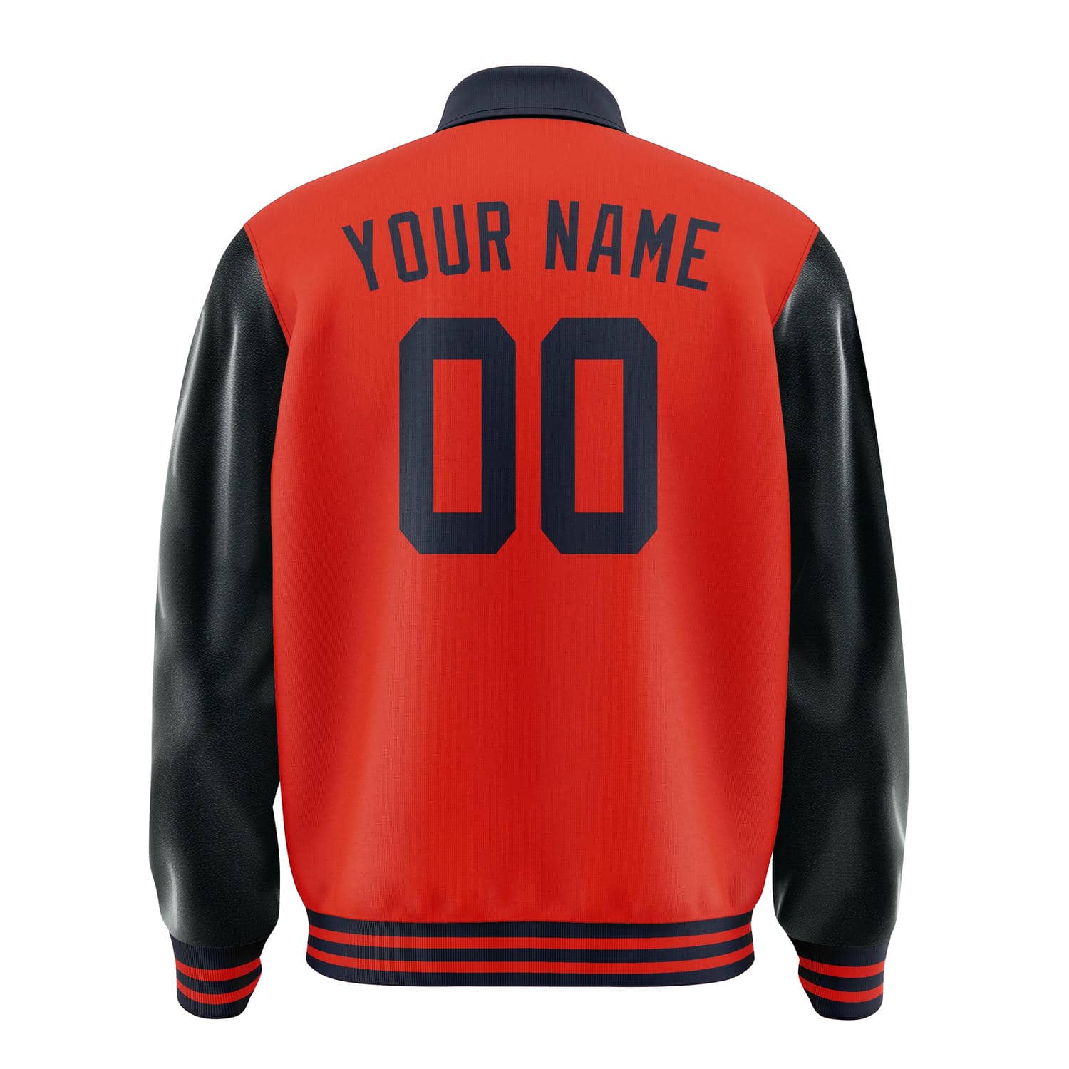 Custom Orange Red Navy Jacket