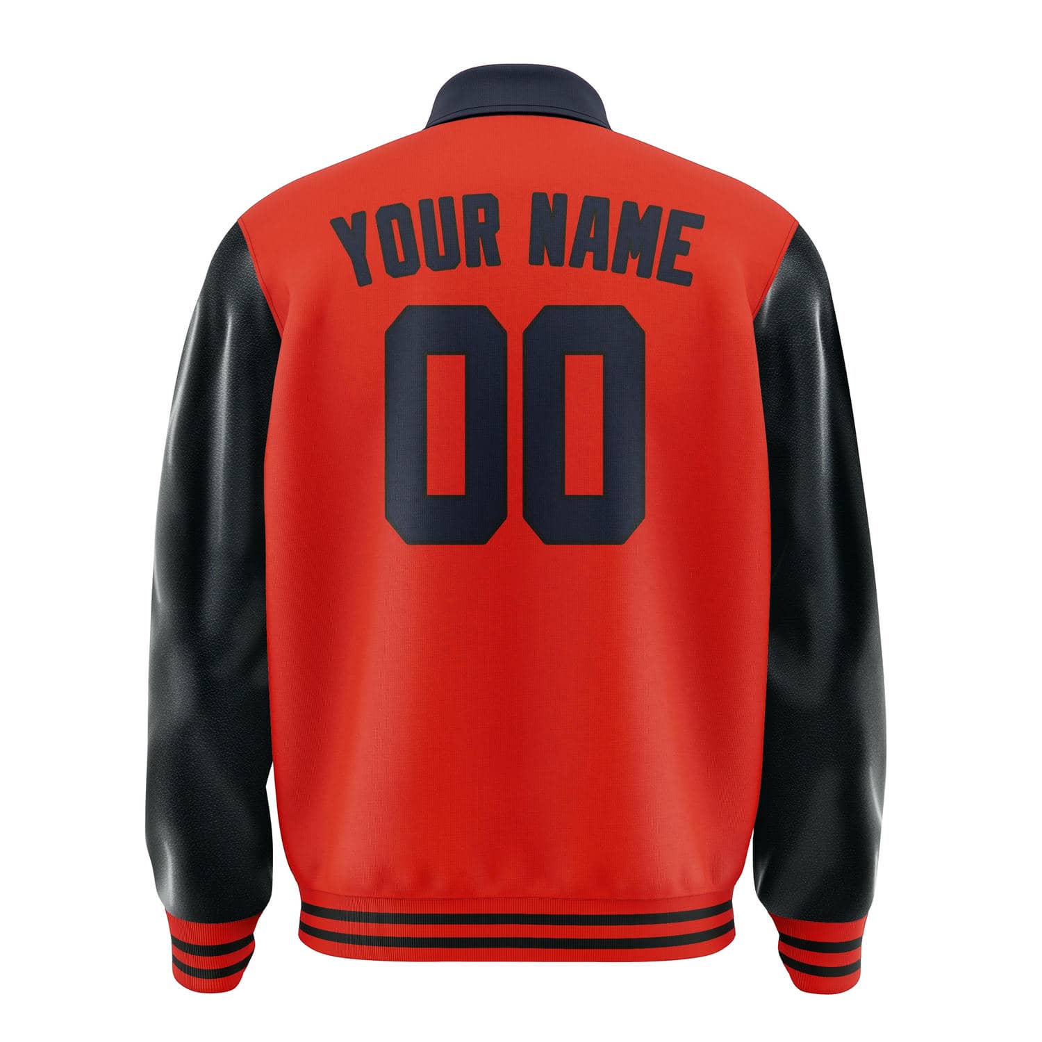 Custom Orange Red Navy Jacket