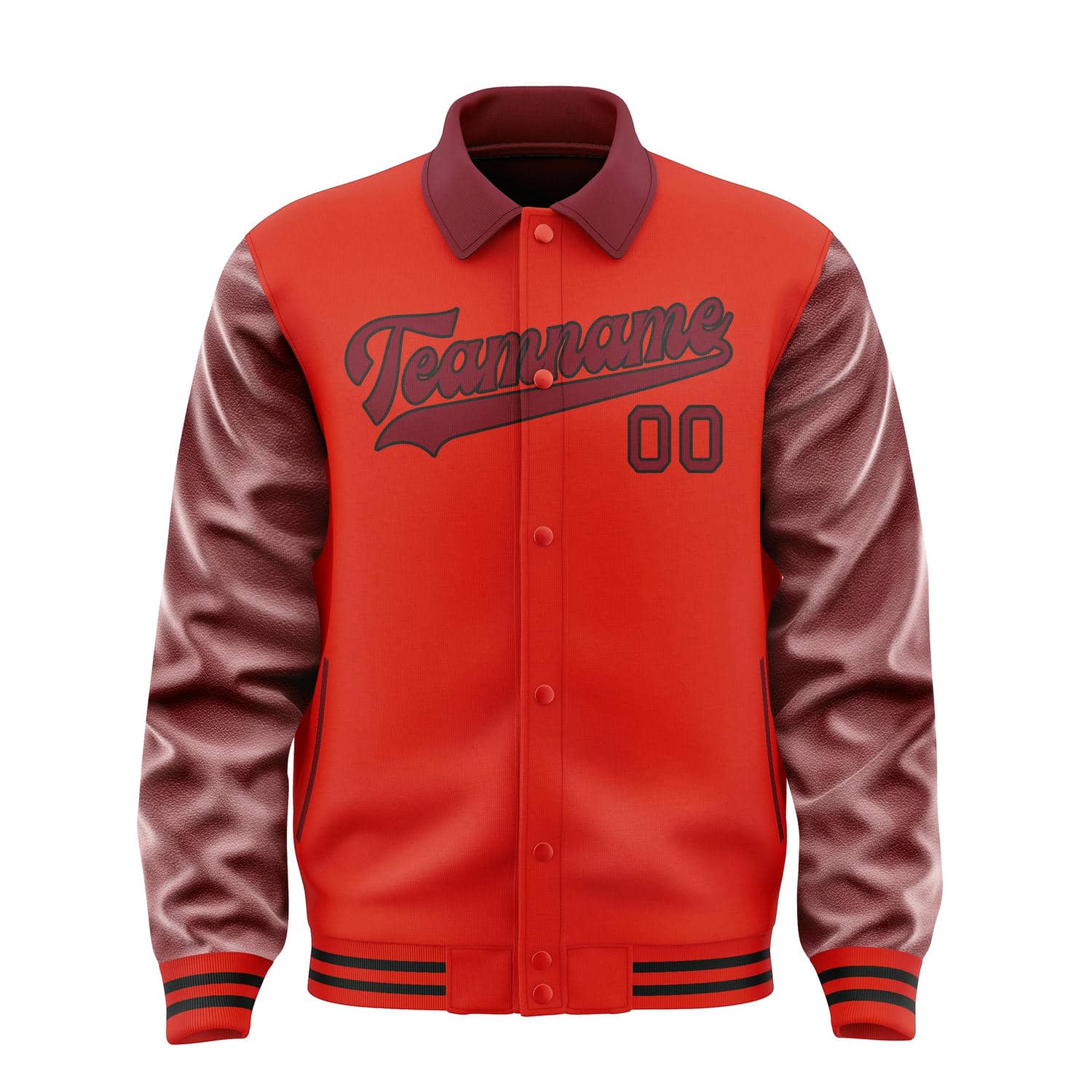 Custom Orange Red Crimson Red Jacket