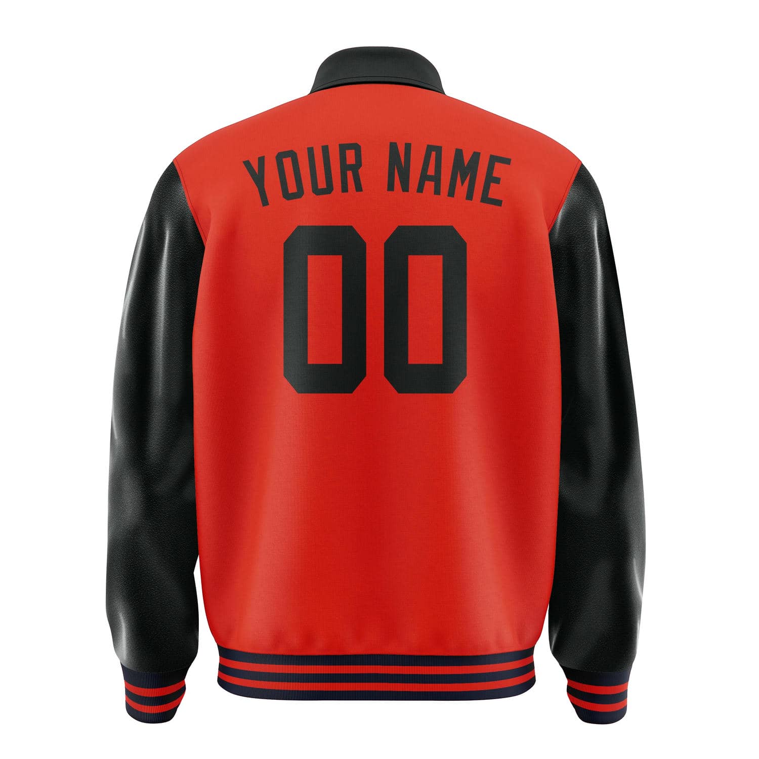 Custom Orange Red Black Jacket