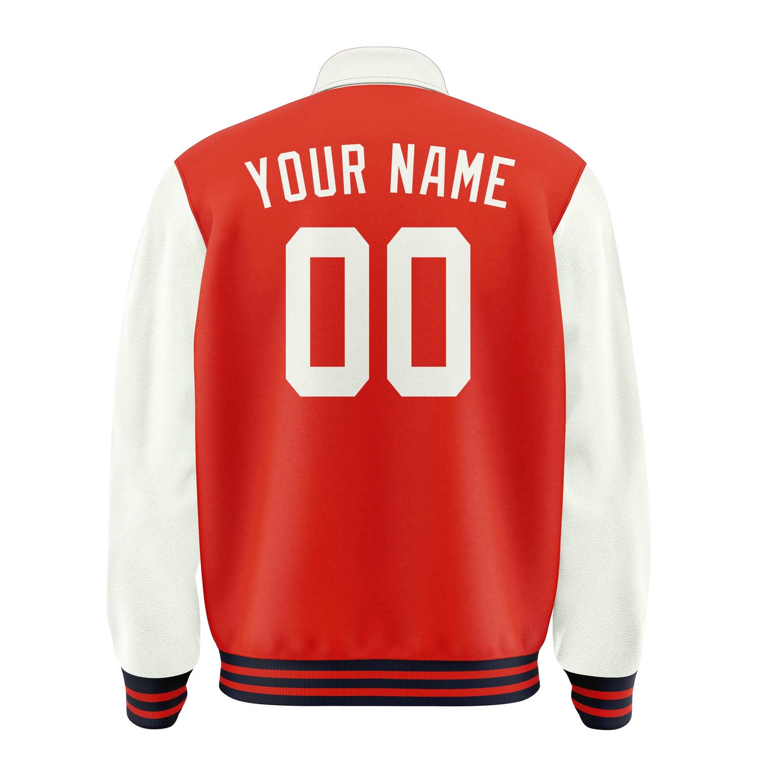 Custom Orange Red White Jacket