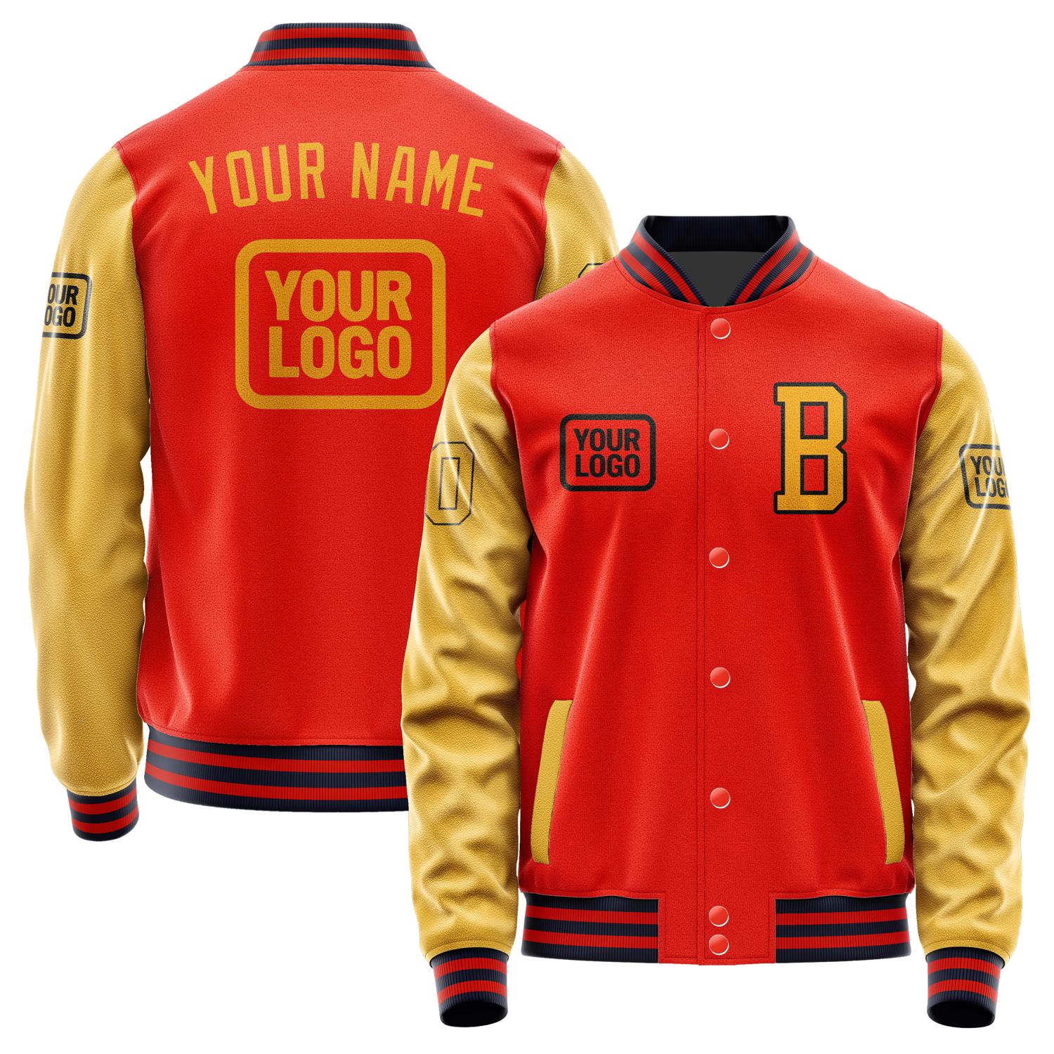 Custom Orange Red Yellow Jacket JA121219111217191917