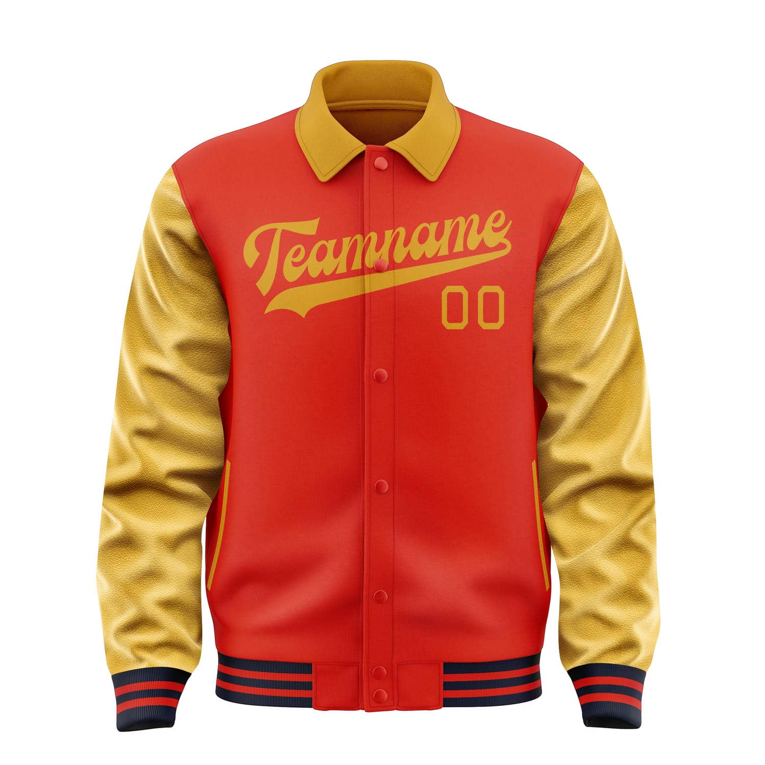 Custom Orange Red Yellow Jacket