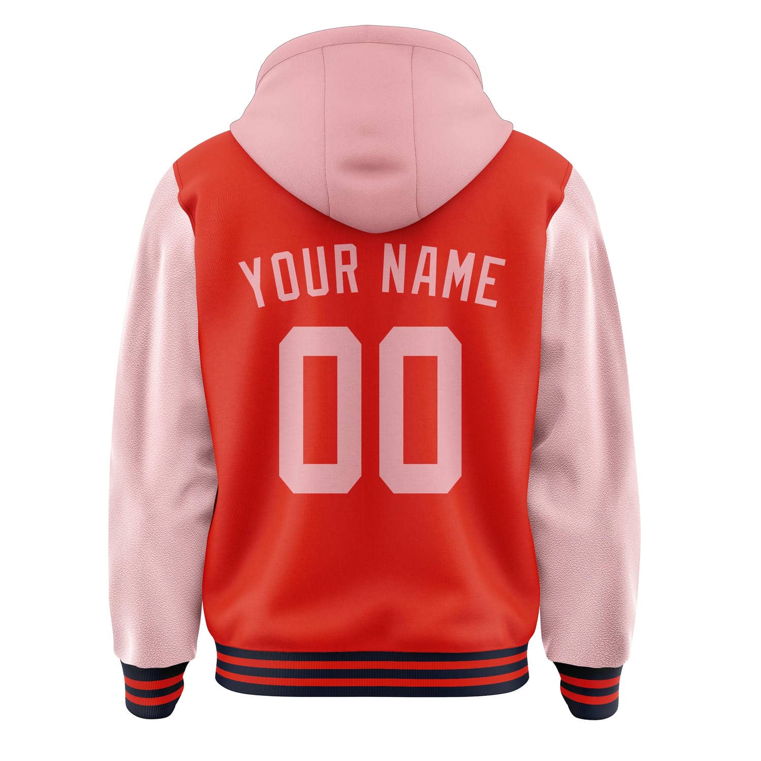 Custom Orange Red Light Pink Jacket