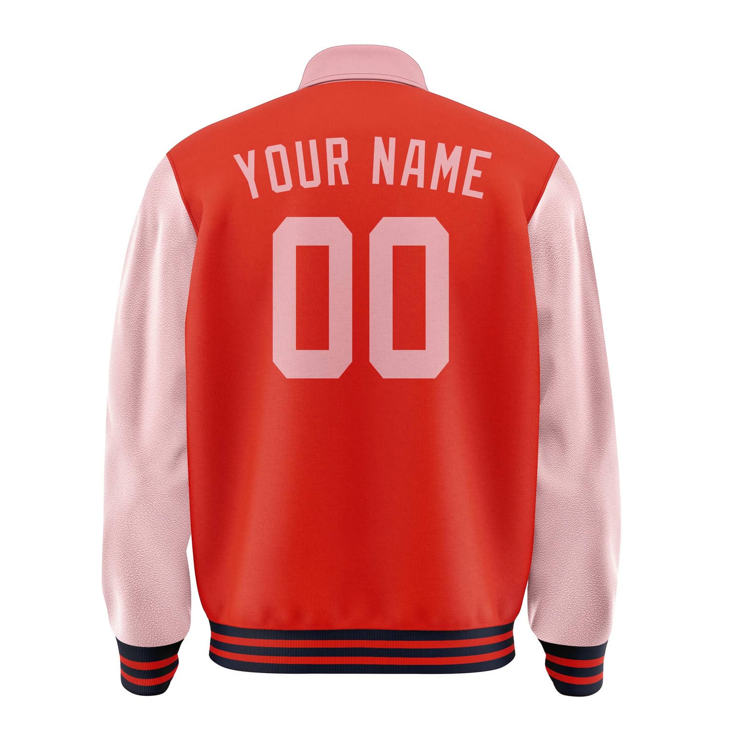 Custom Orange Red Light Pink Jacket