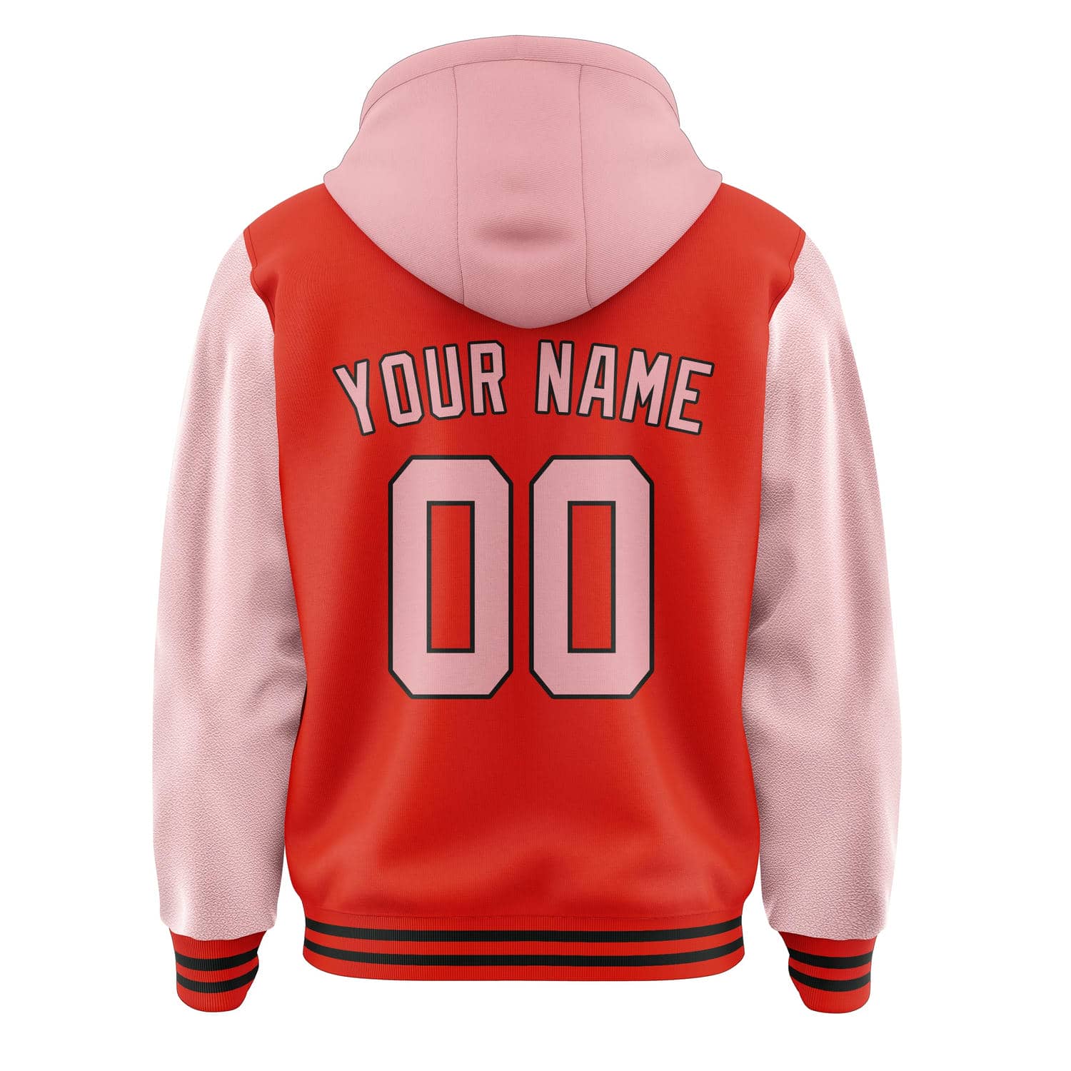 Custom Orange Red Light Pink Jacket