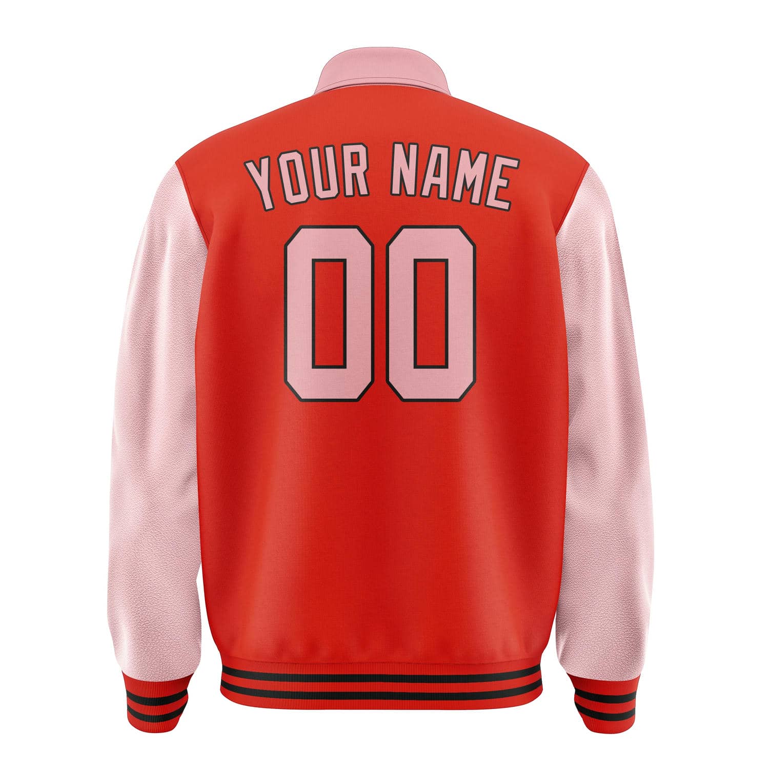 Custom Orange Red Light Pink Jacket