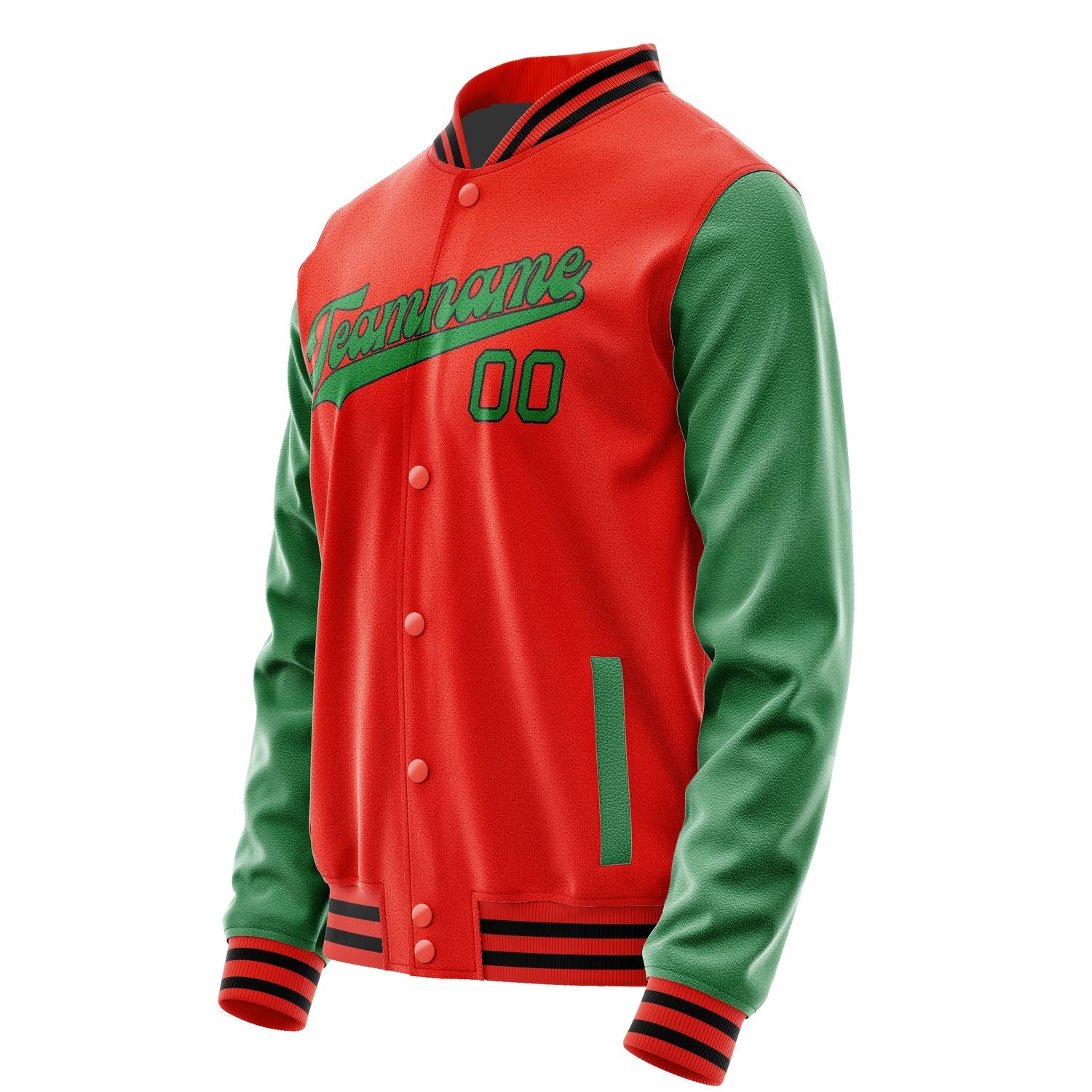 Custom Orange Red Emerald Green Jacket JA1212241217B31724