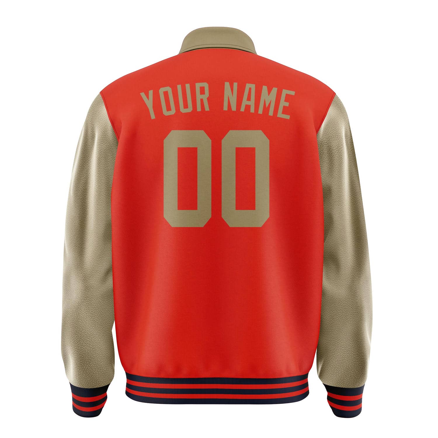 Custom Orange Red Light Khaki Jacket