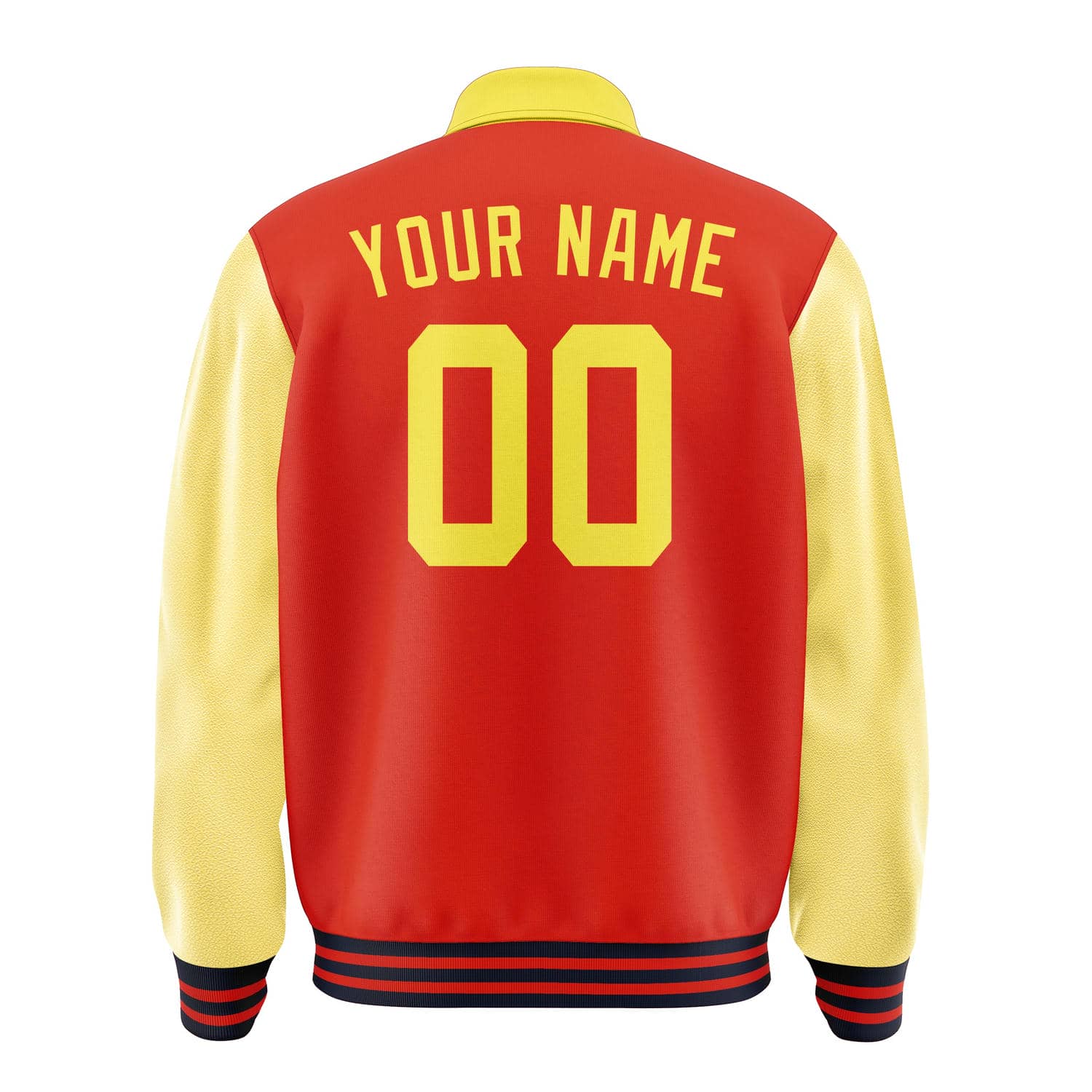 Custom Orange Red Light Yellow Jacket