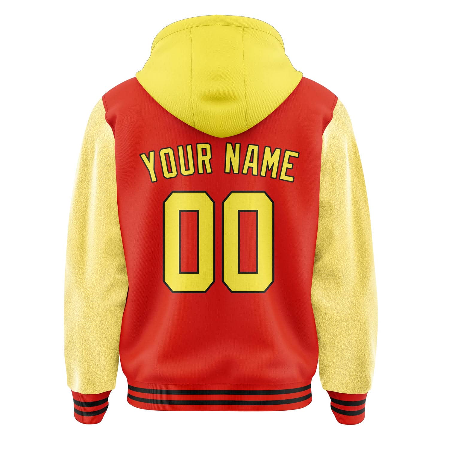 Custom Orange Red Light Yellow Jacket