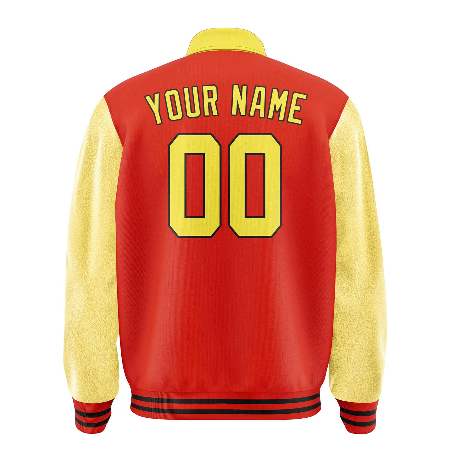 Custom Orange Red Light Yellow Jacket