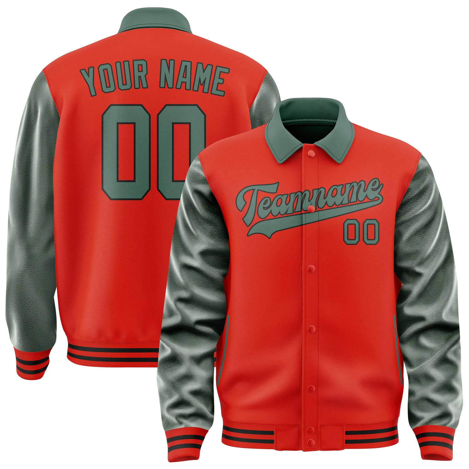 Custom Orange Red Blue Green Jacket