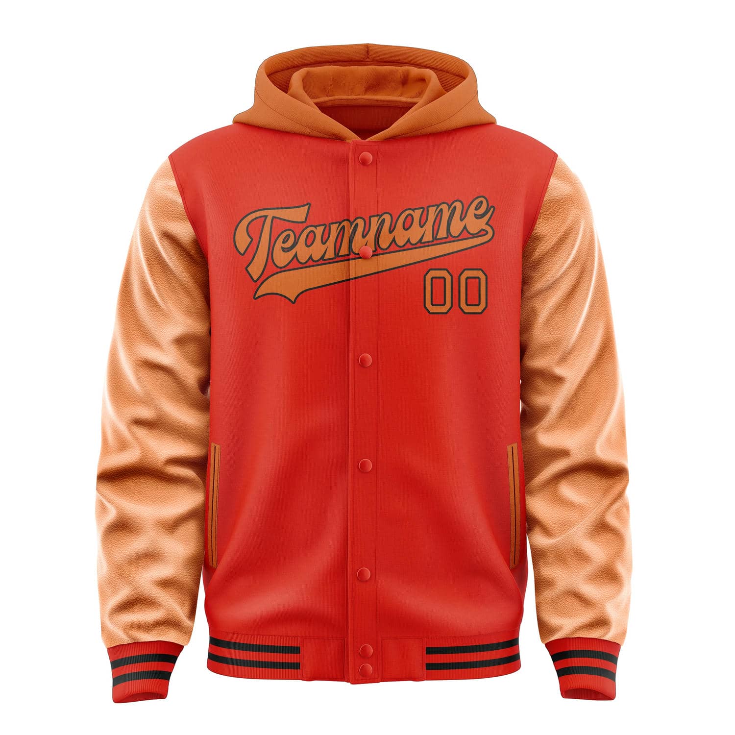 Custom Orange Red Orange Jacket