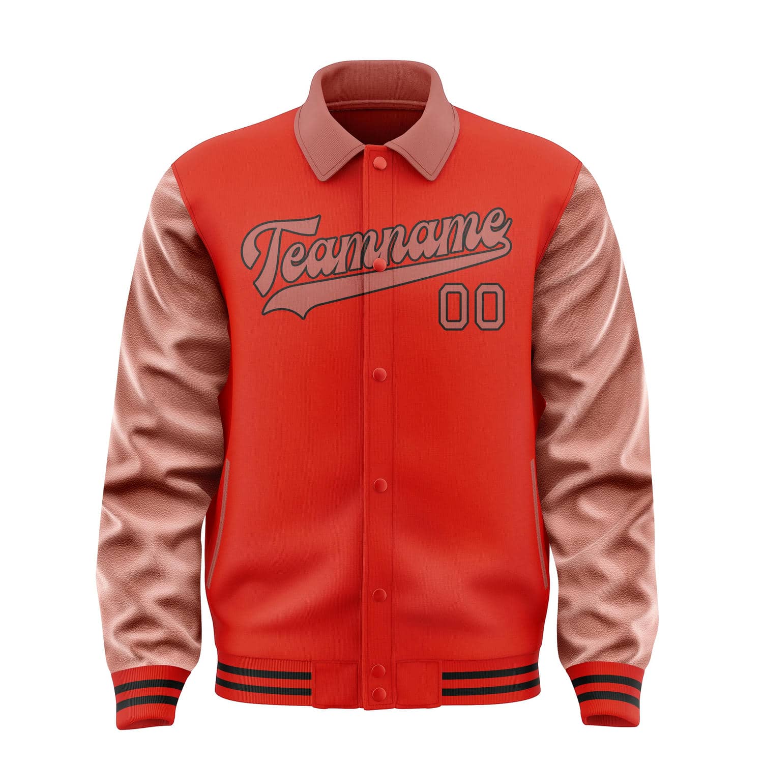 Custom Orange Red Copper Rose Jacket