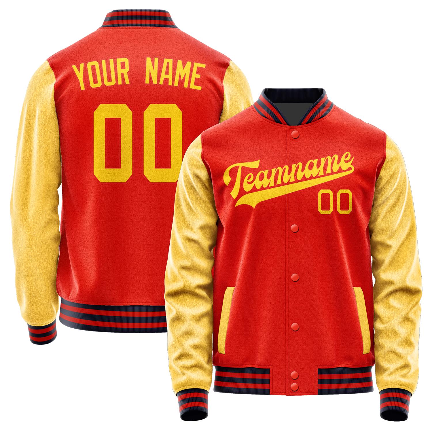 Custom Orange Red Gold Jacket JA1212301112B31230