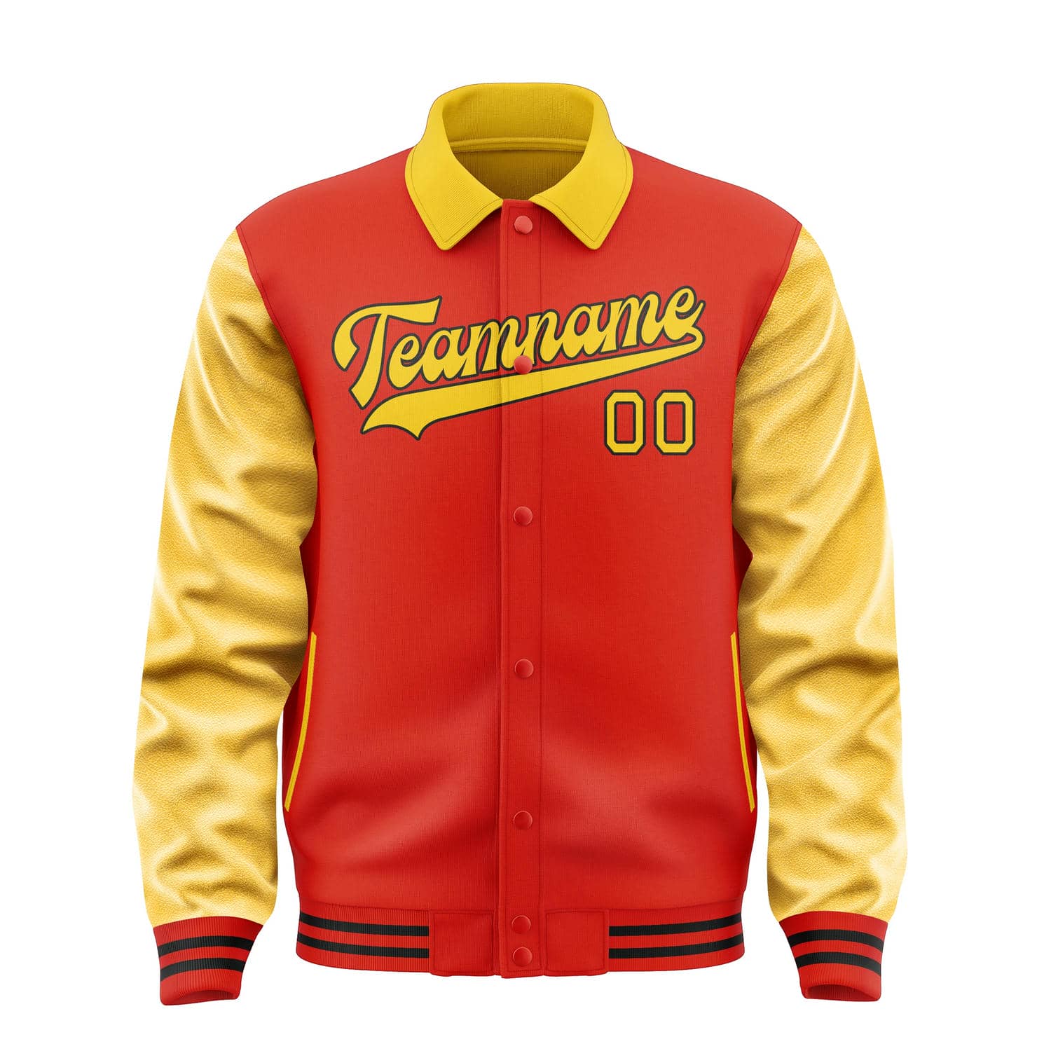Custom Orange Red Gold Jacket