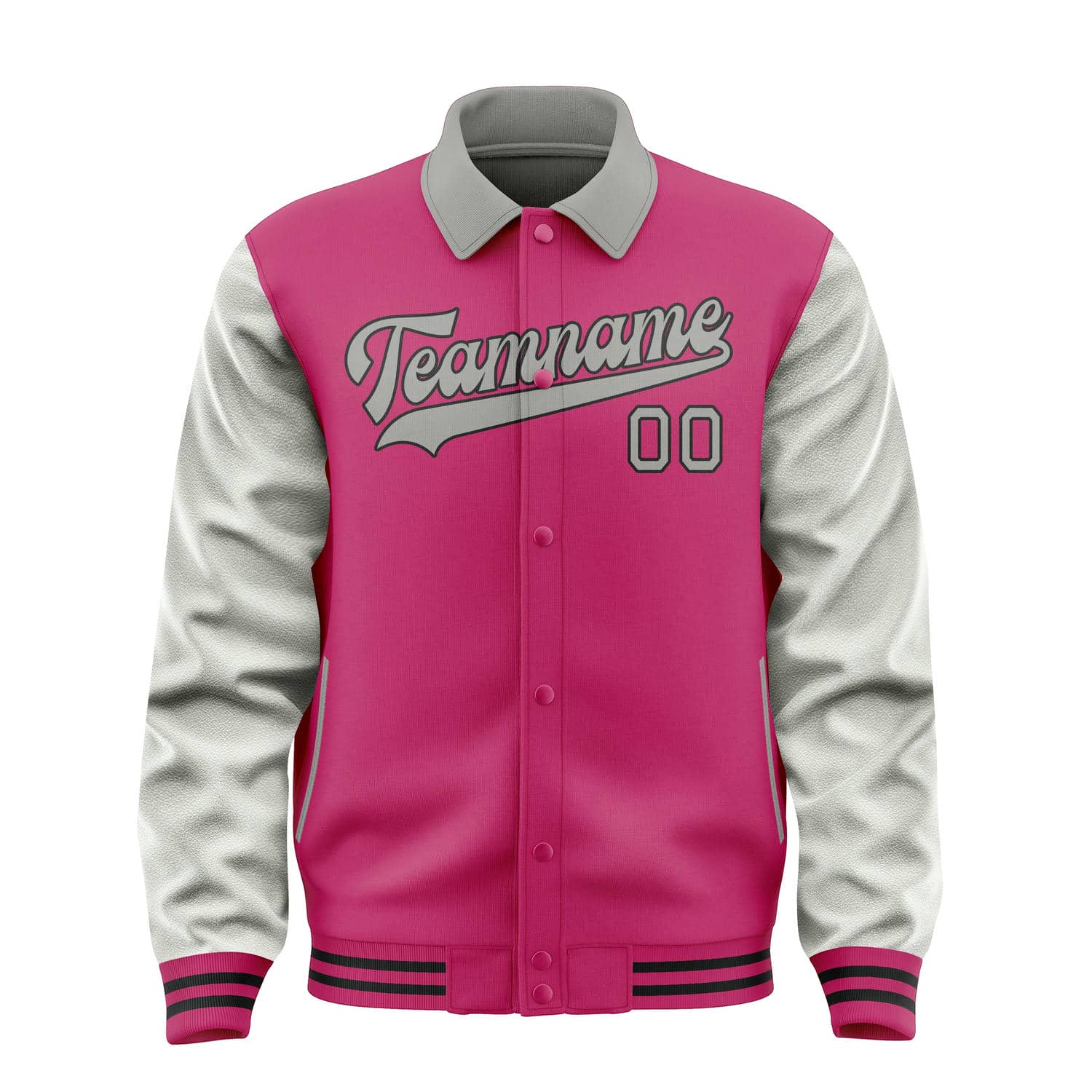 Custom Pink Gray Jacket