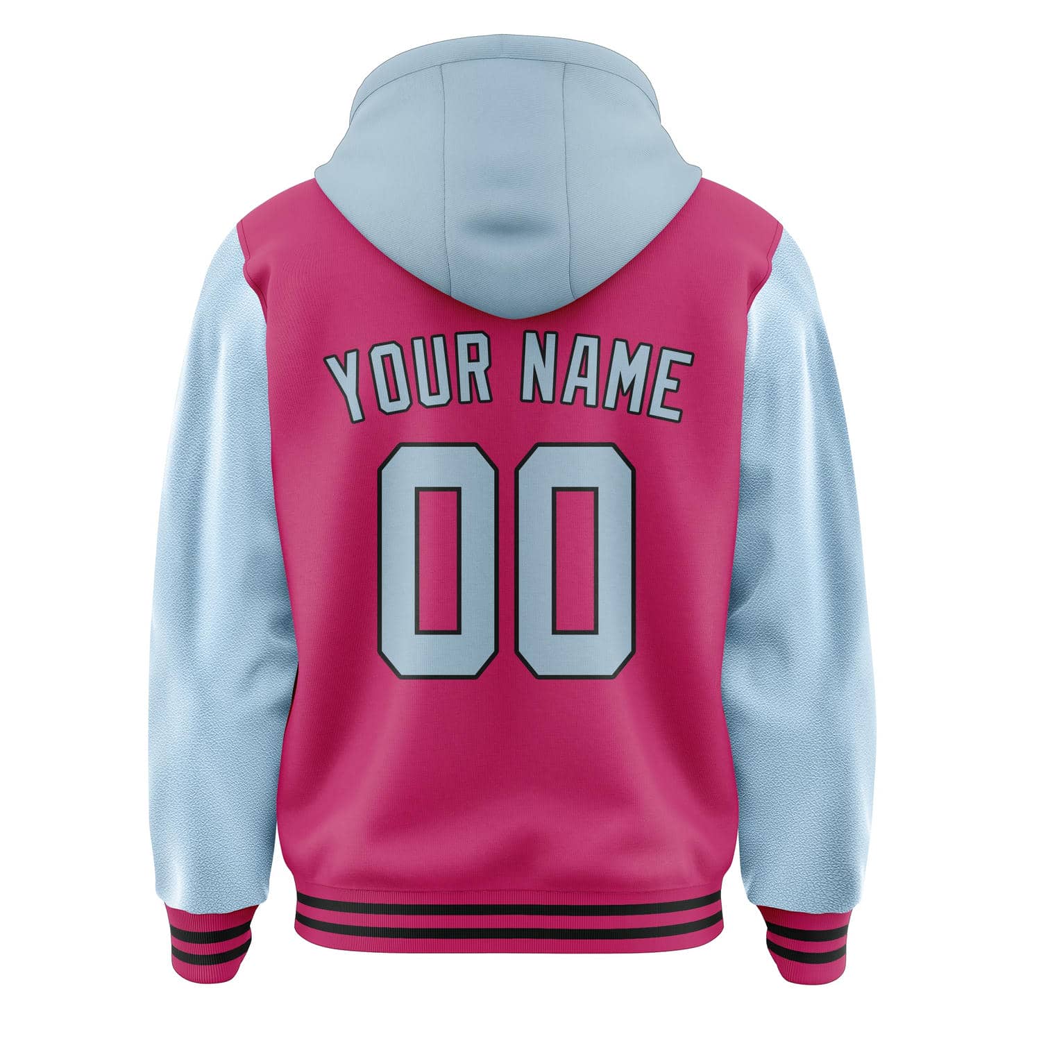 Custom Pink Light Blue Jacket