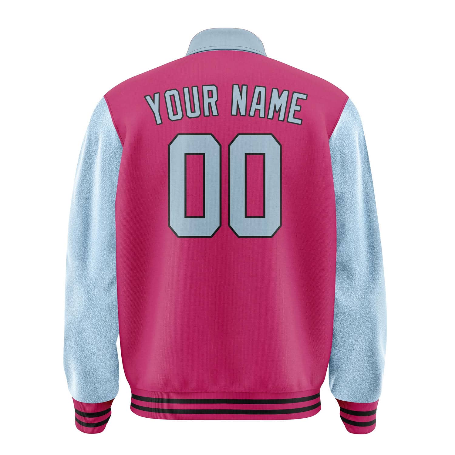 Custom Pink Light Blue Jacket