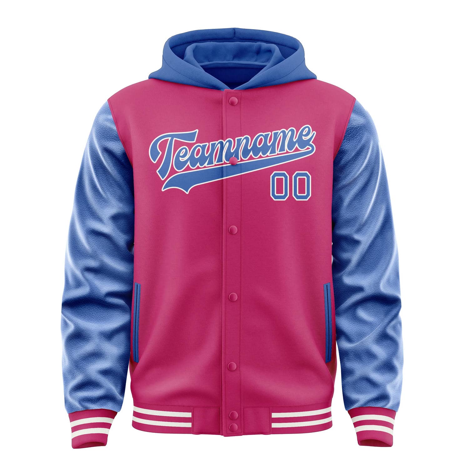 Custom Pink Sky Blue Jacket