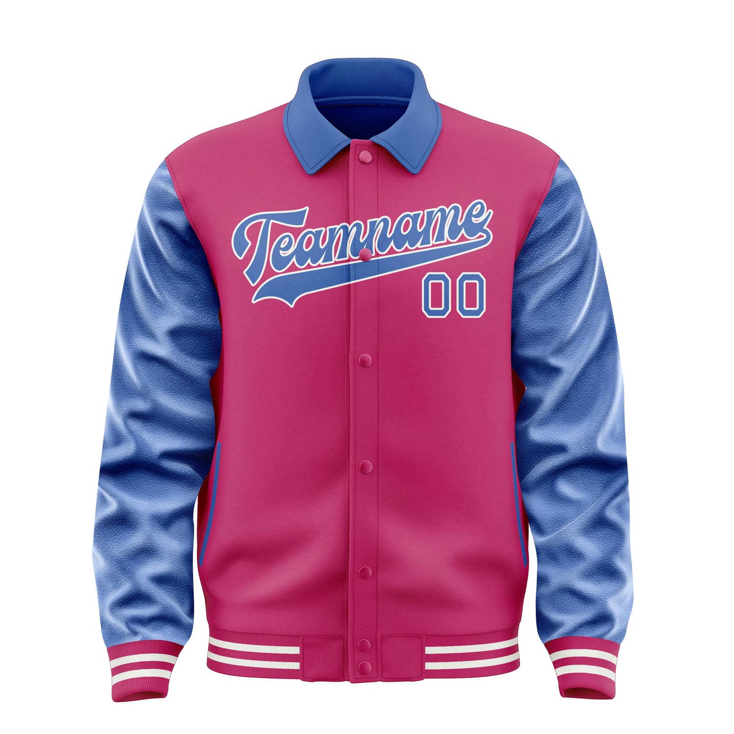 Custom Pink Sky Blue Jacket