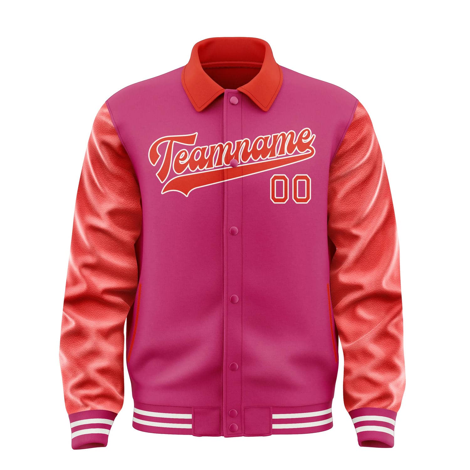 Custom Pink Orange Red Jacket