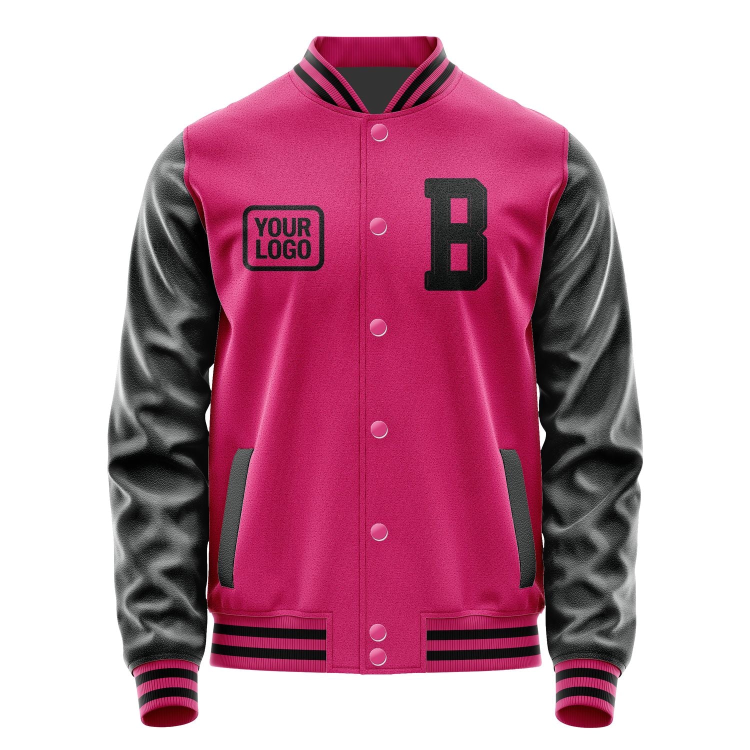 Custom Pink Black Jacket JA131317131717171717