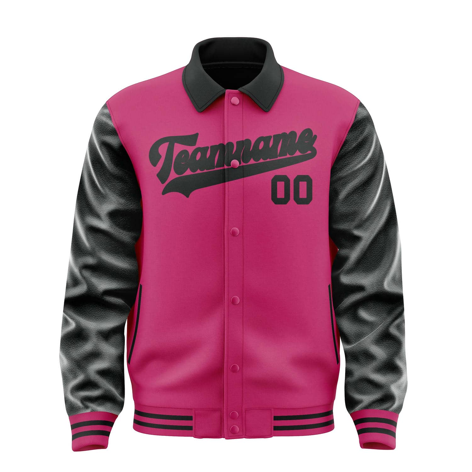 Custom Pink Black Jacket