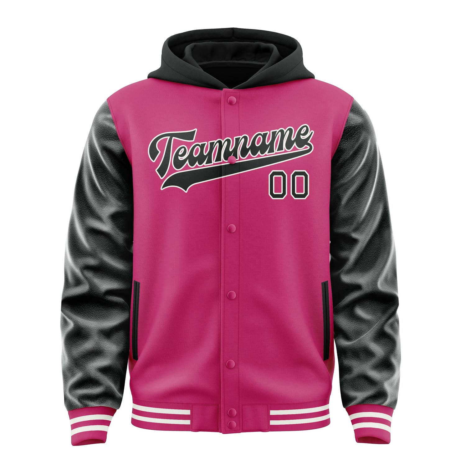 Custom Pink Black Jacket