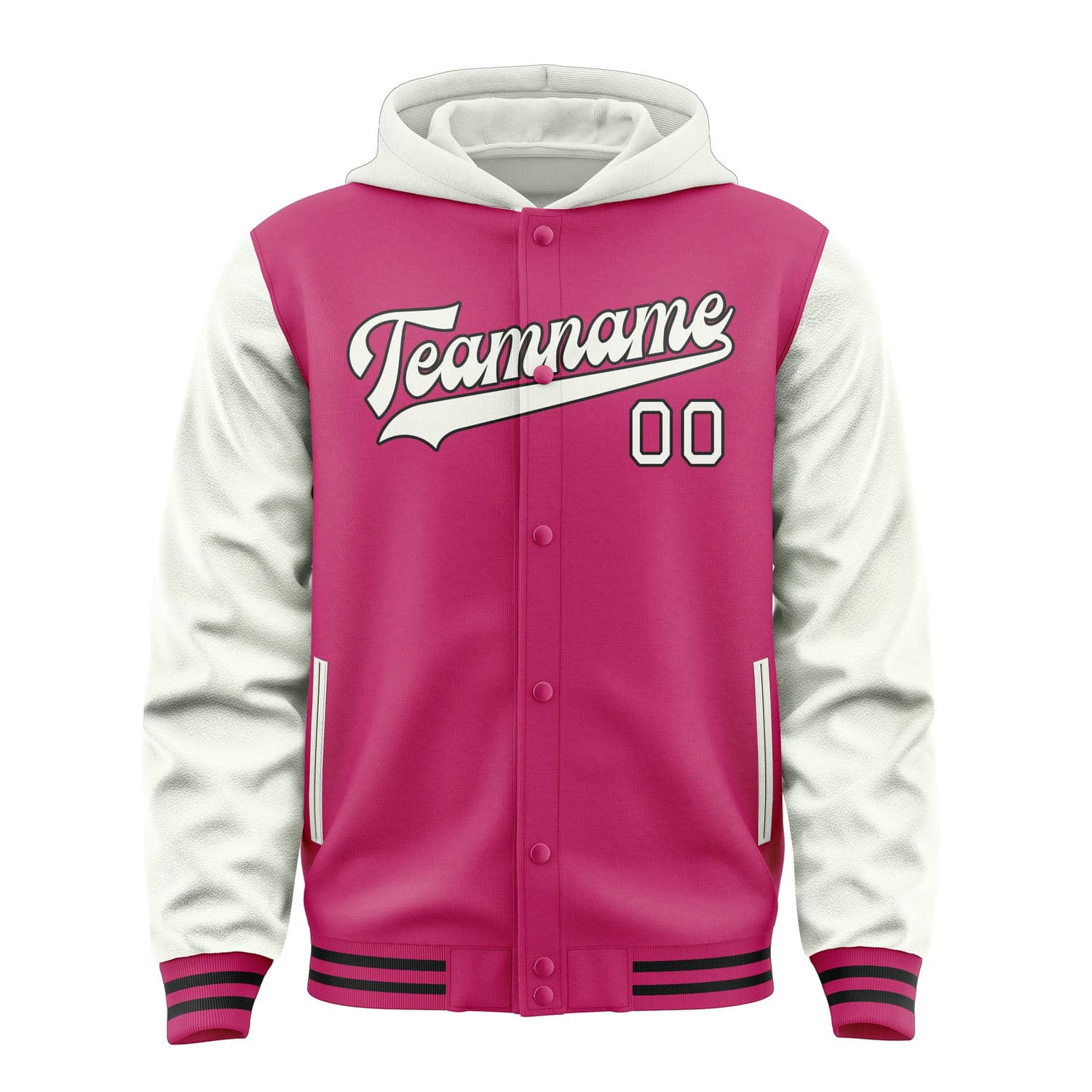Custom Pink White Jacket
