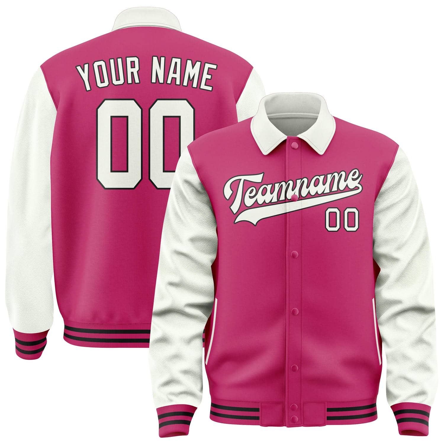 Custom Pink White Jacket