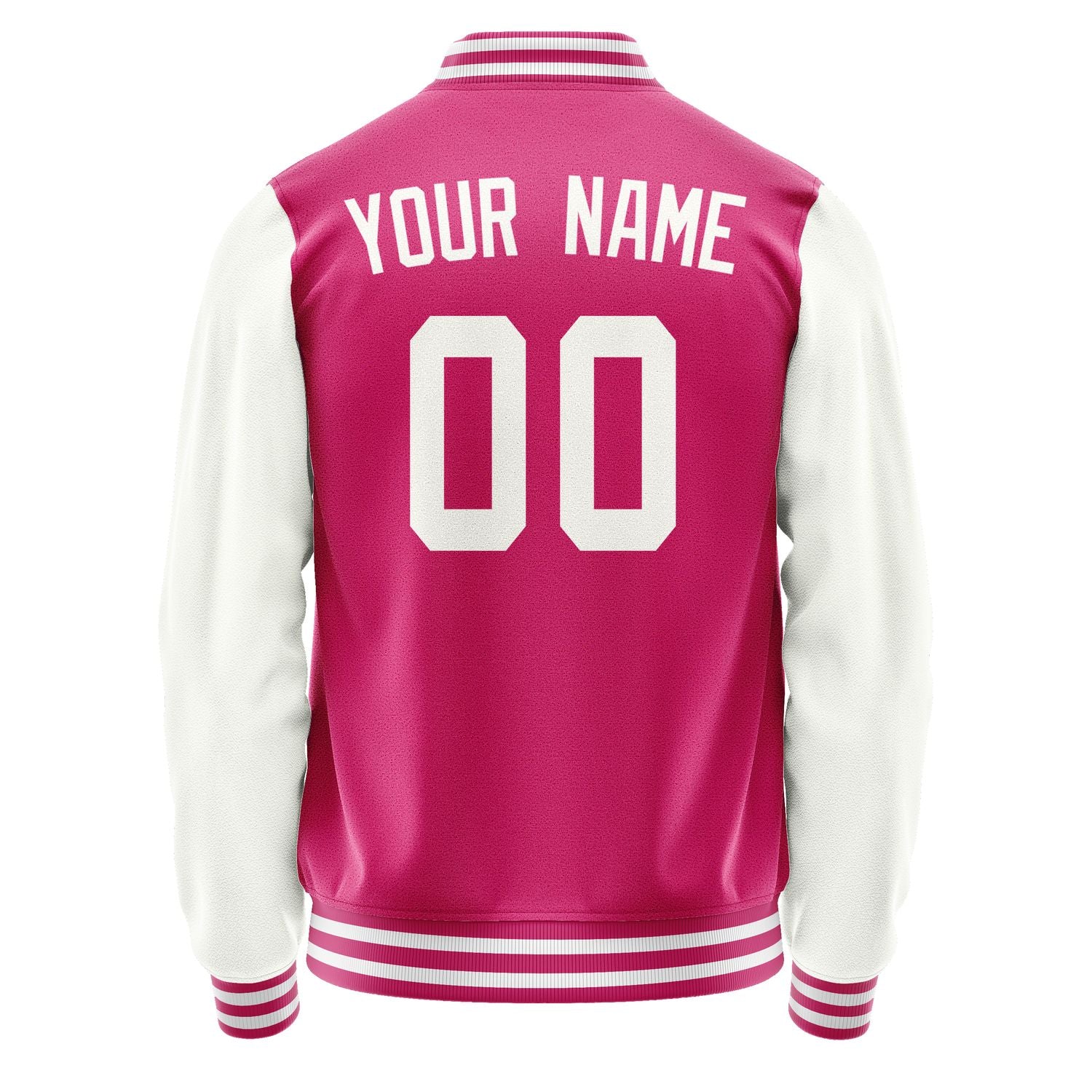 Custom Pink White Jacket JA1313181318B31818