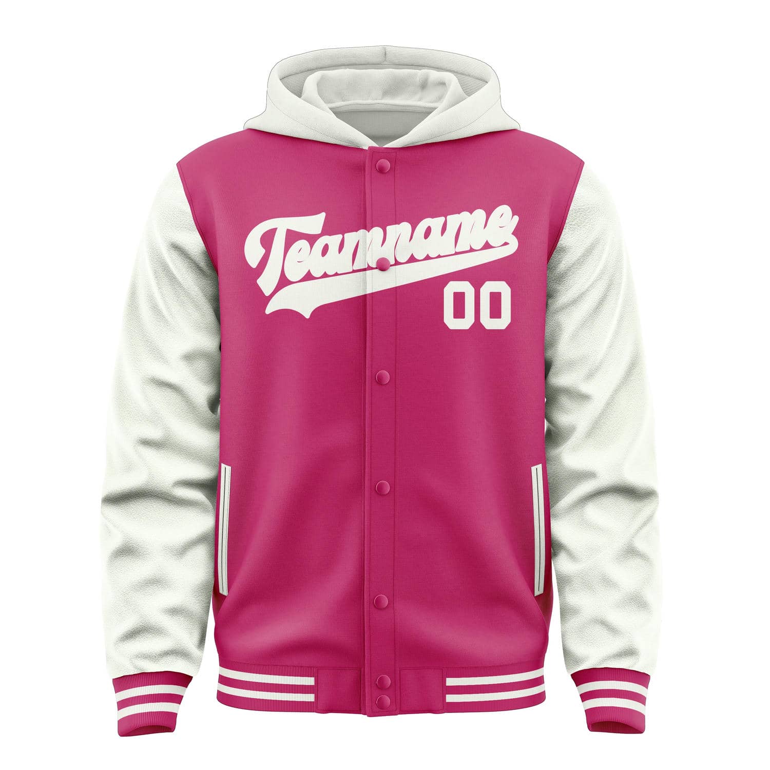 Custom Pink White Jacket