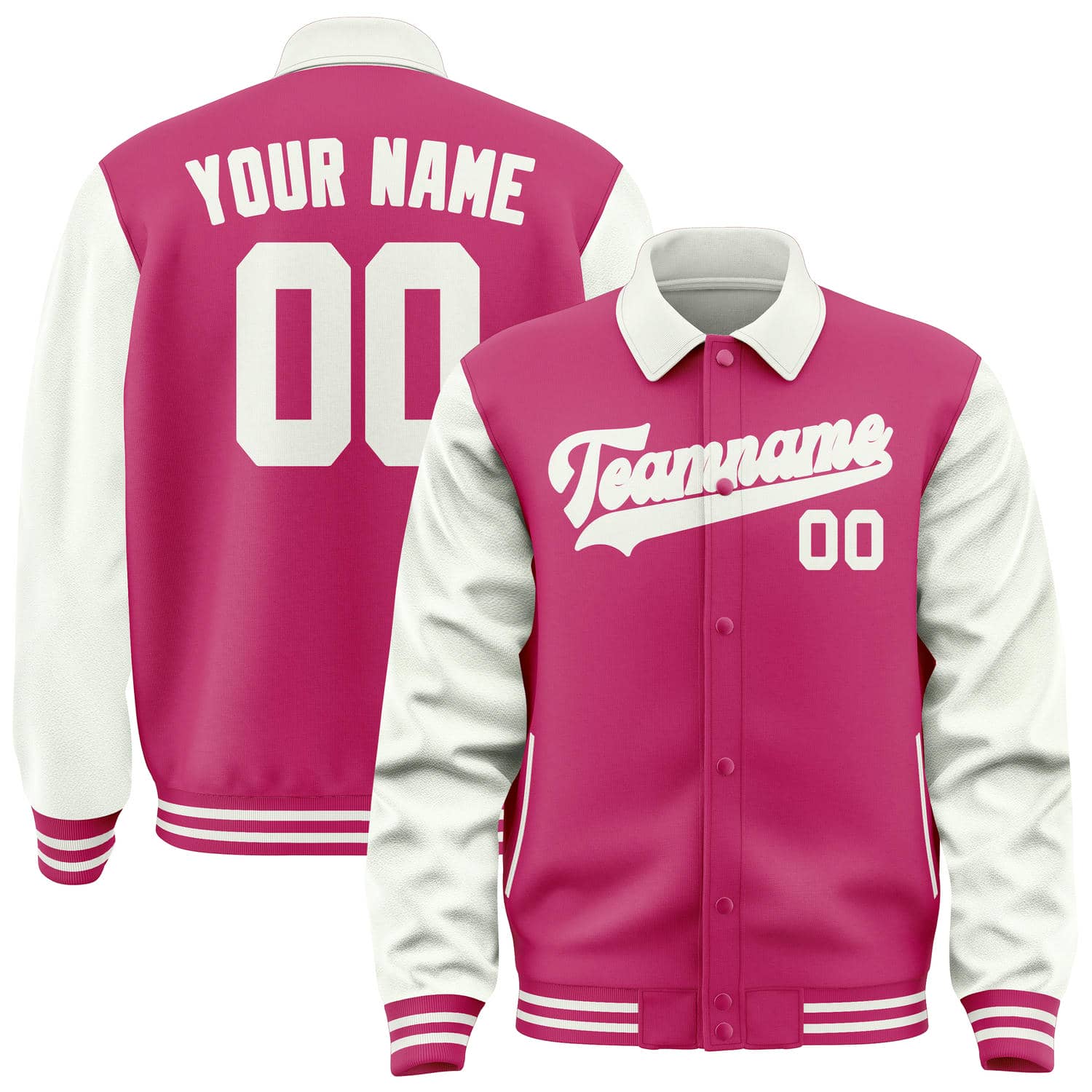 Custom Pink White Jacket