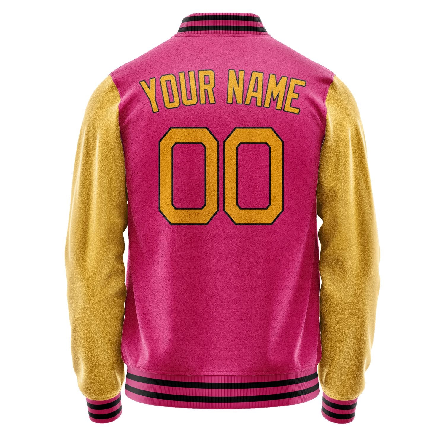 Custom Pink Yellow Jacket JA1313191317B21719