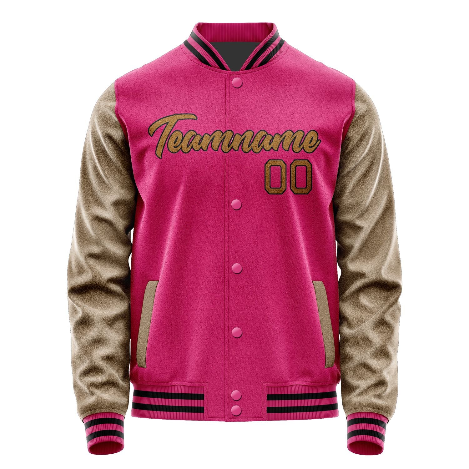 Custom Pink Khaki Jacket JA1313221317B21722