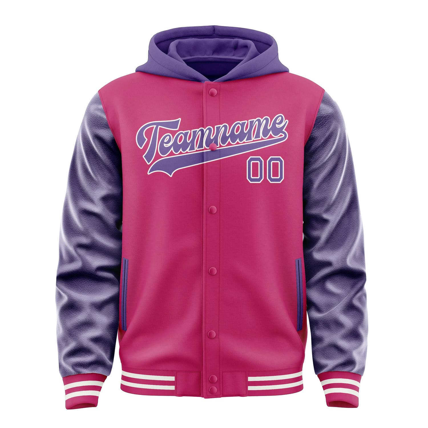 Custom Pink Light Purple Jacket