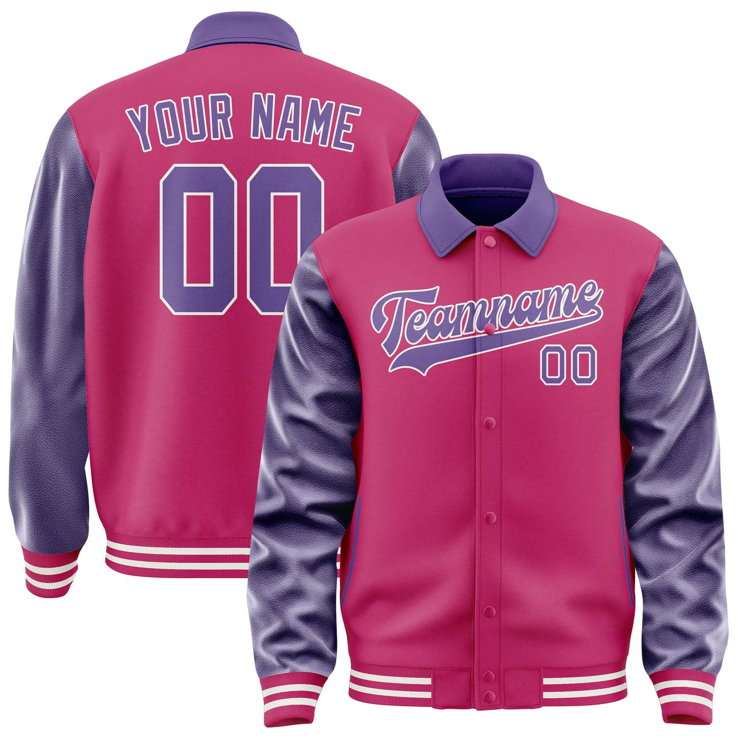 Custom Pink Light Purple Jacket