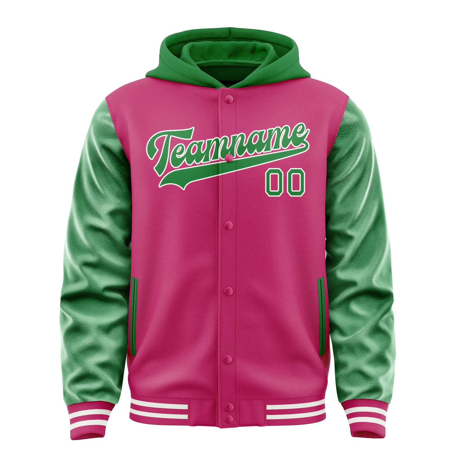 Custom Pink Emerald Green Jacket