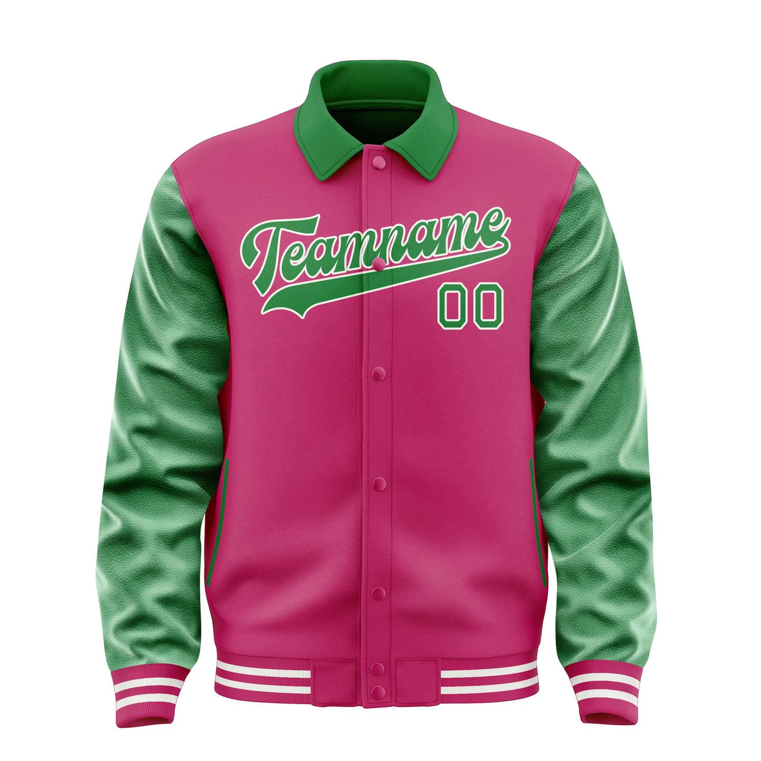 Custom Pink Emerald Green Jacket
