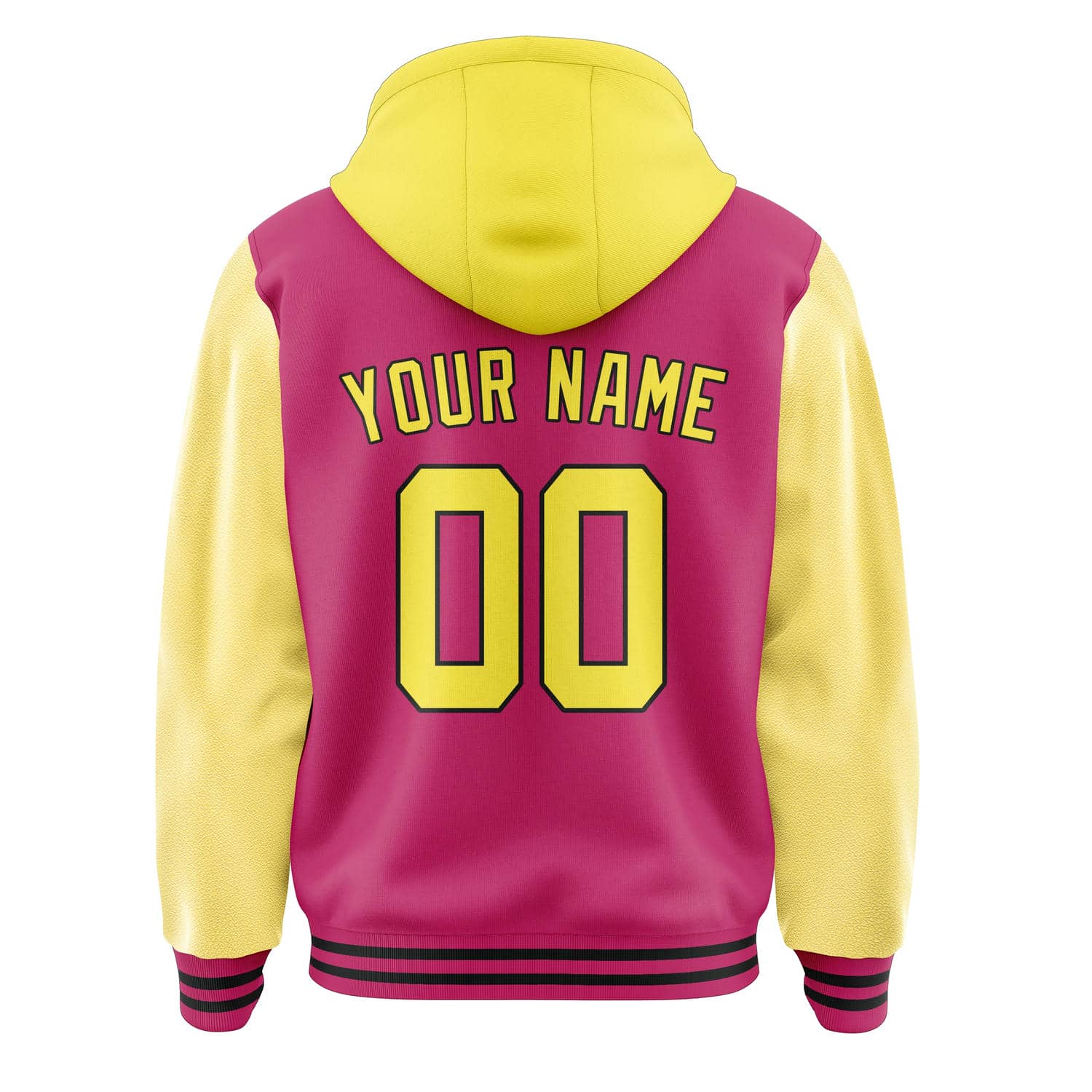 Custom Pink Light Yellow Jacket