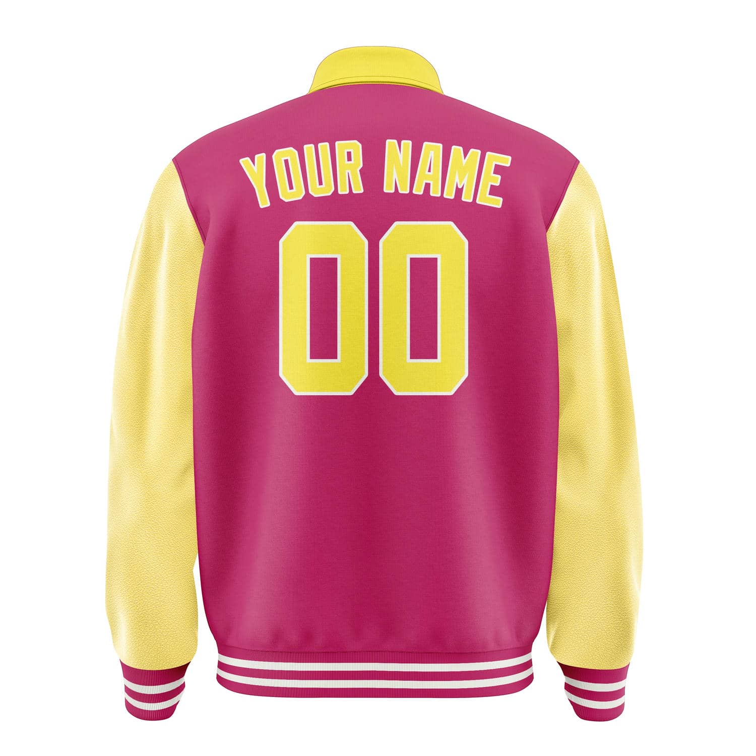 Custom Pink Light Yellow Jacket