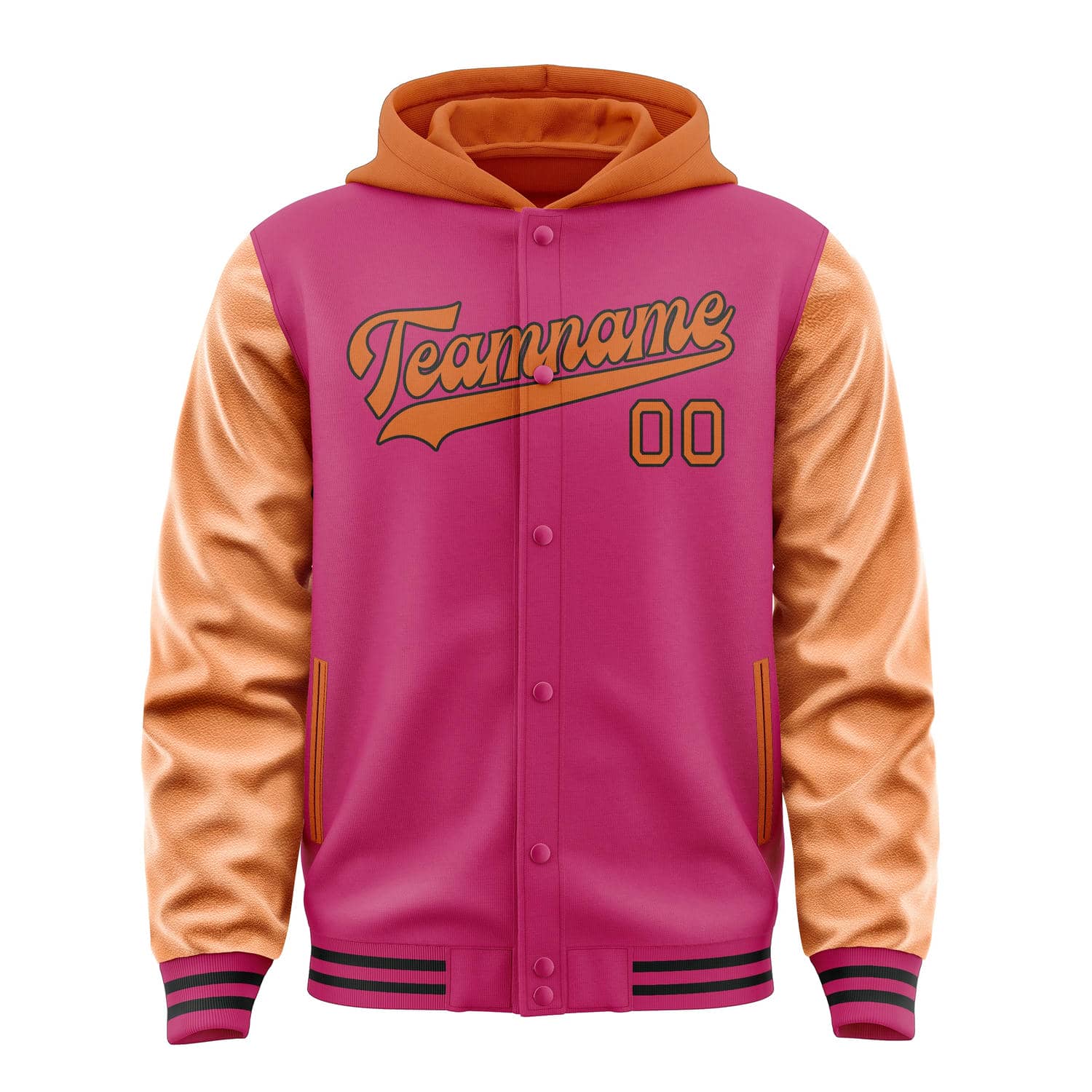Custom Pink Orange Jacket