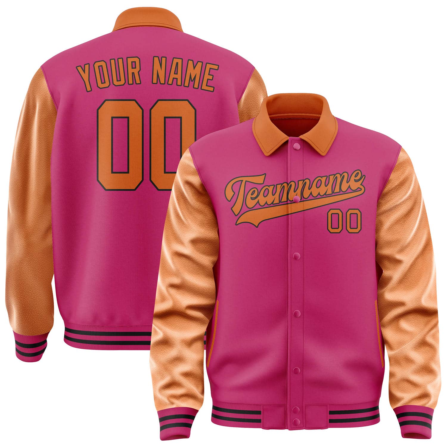 Custom Pink Orange Jacket