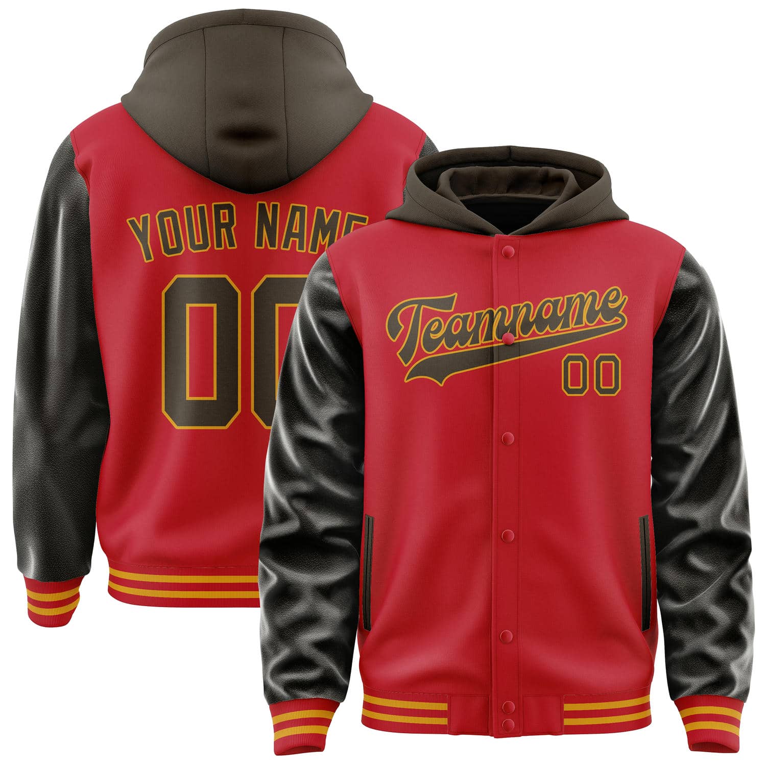 Custom Red Brown Jacket