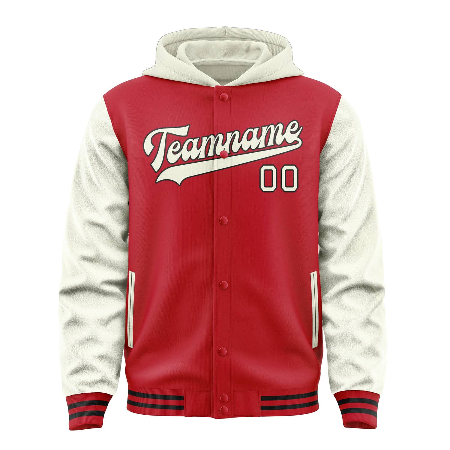 Custom Red Cream Jacket