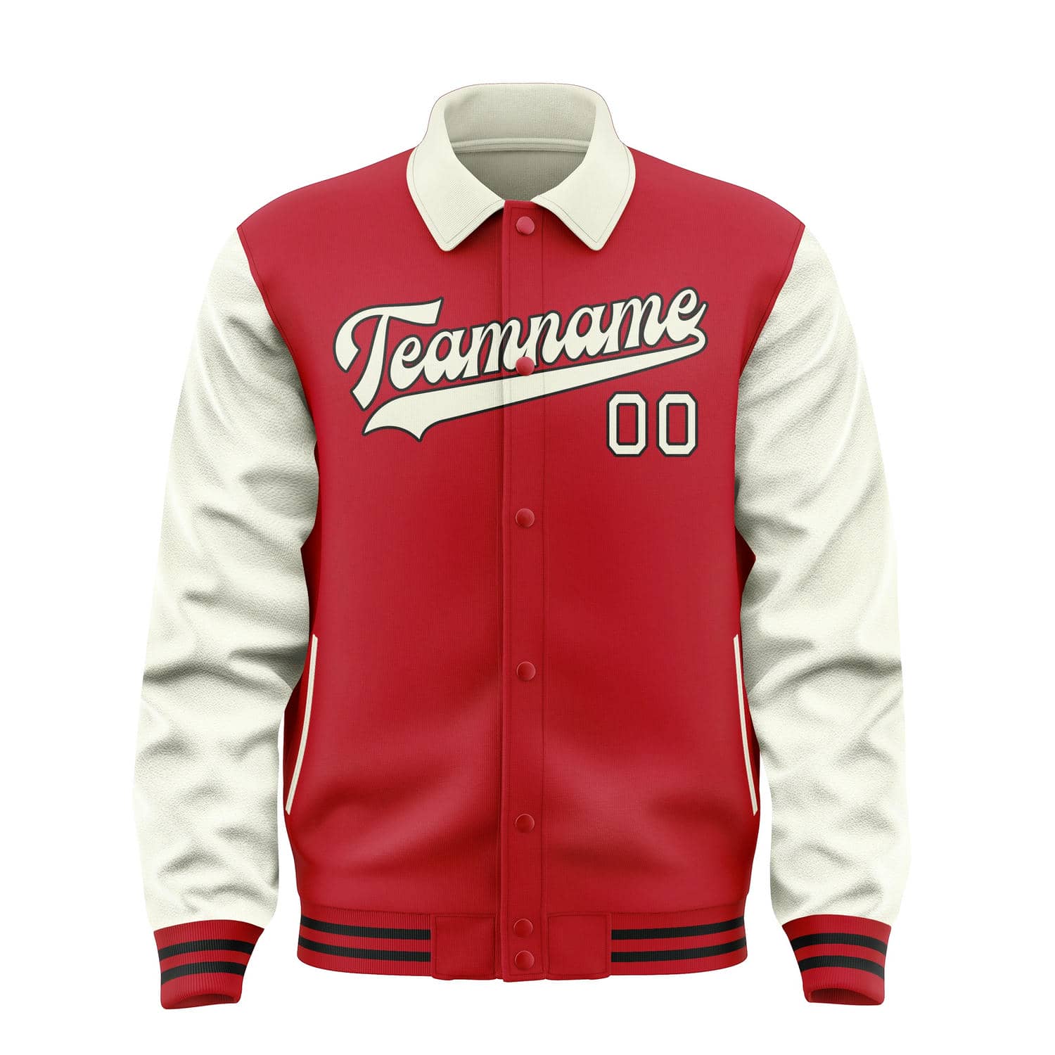 Custom Red Cream Jacket