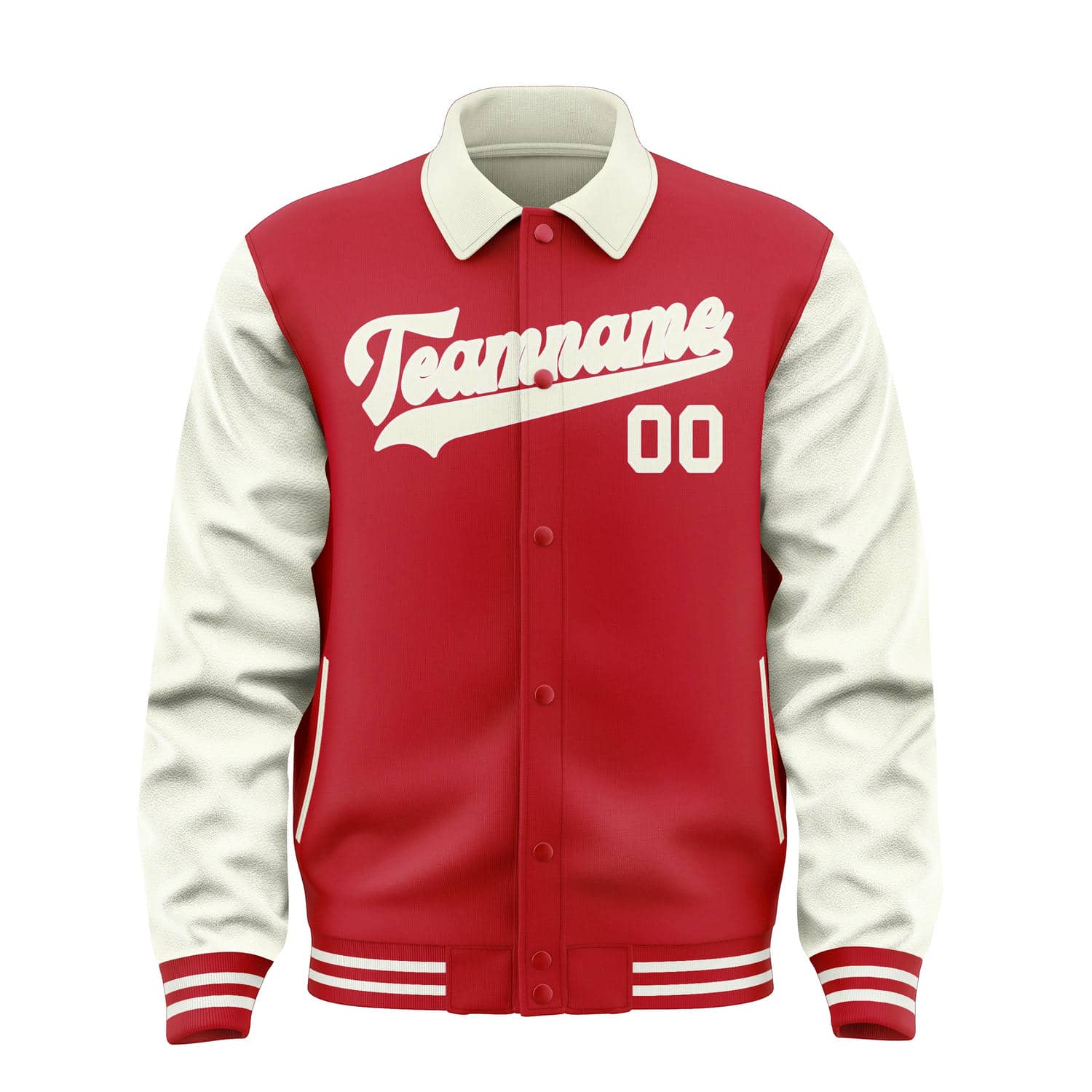 Custom Red Cream Jacket